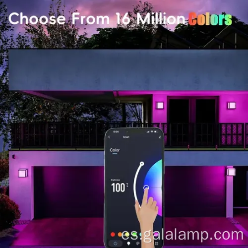 Graffiti moderno Luz de pared al aire libre inteligente